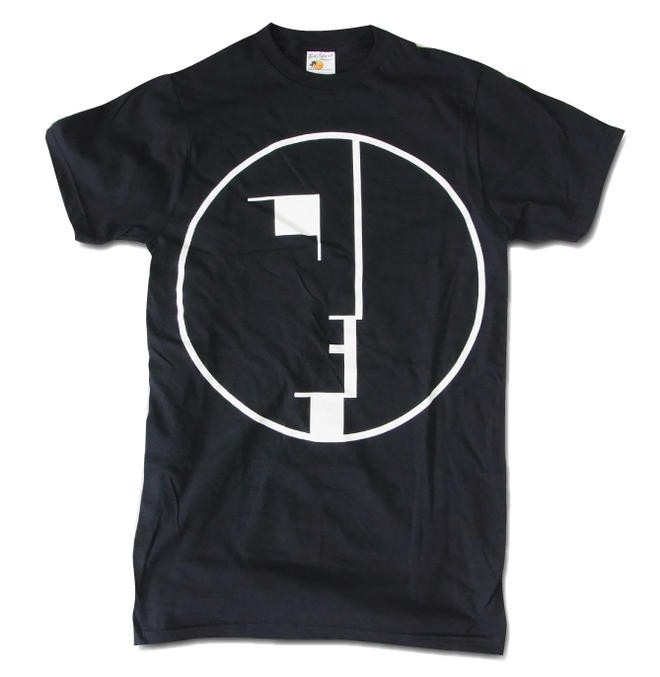 bauhaus バウハウス Tシャツ カットソー 半袖 メンズ デカ ロゴ ブラック バンドTシャツ