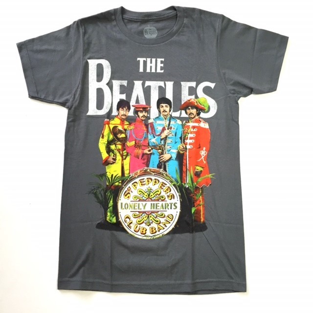 The Beatles ザ・ビートルズ Tシャツ Sg PEPPERS LONELY HEART グレー