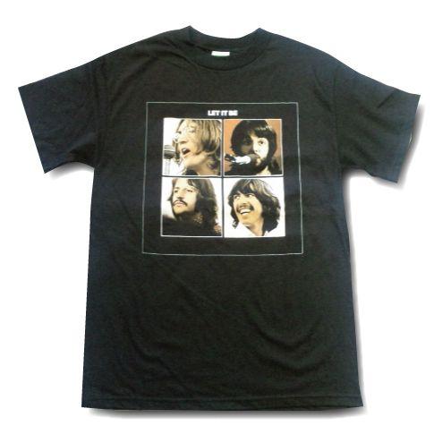 The Beatles ザ・ビートルズ Tシャツ LET IT BE ブラック Tシャツ