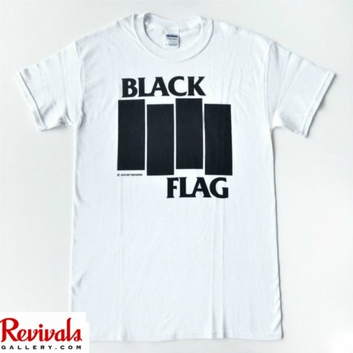 BLACK FLAG ブラック・フラッグ ロゴ ホワイト Tシャツ