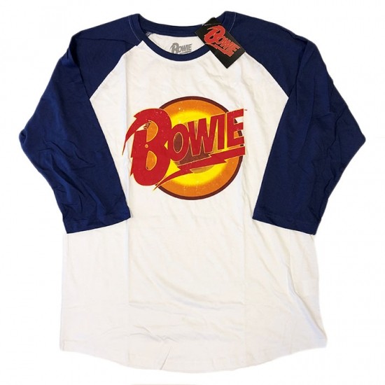 David Bowie デビッド・ボウイ Diamond Dog ロゴ ベースボール Tシャツ