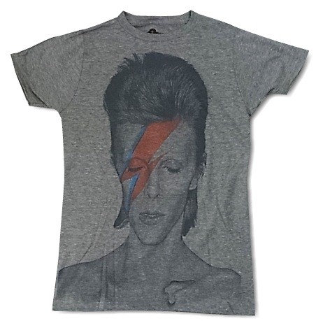 David Bowie デビッド・ボウイ "PORTRAIT" ヘザーグレー バンドT Tシャツ