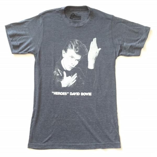 David Bowie デビッド・ボウイ HEROES ヒーローズ バンドT Tシャツ