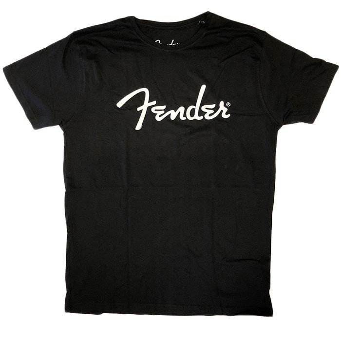 Fender フェンダー Tシャツ ギター クラシック ロゴ ブラック