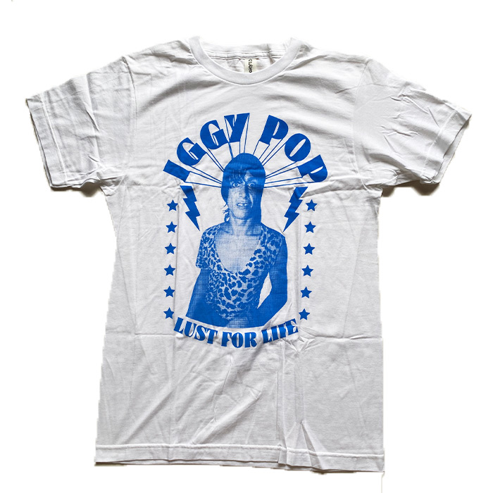 IGGY POP イギー・ポップ LUST IN LIFE White Tシャツ 70年代 メンズ