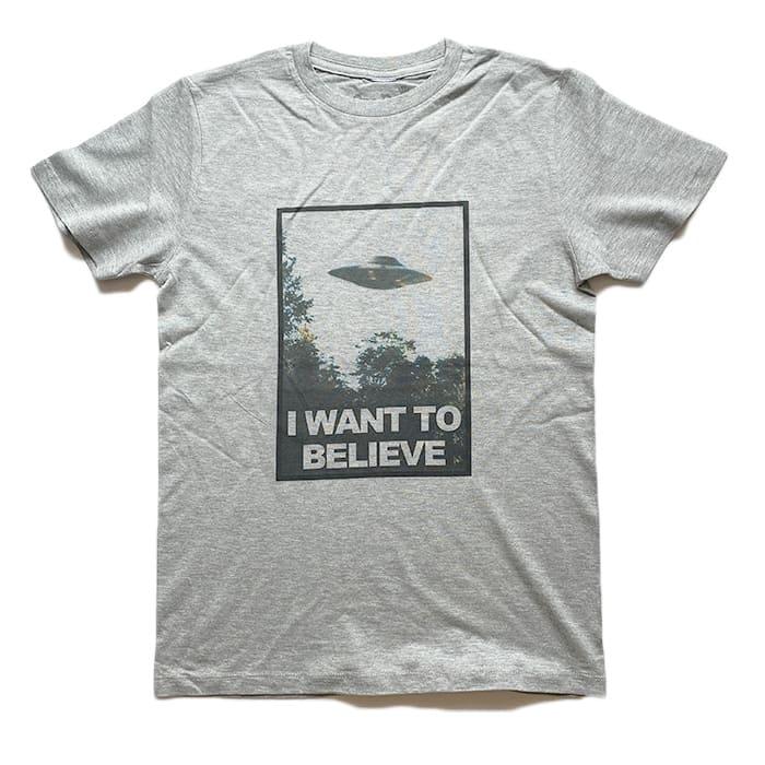 UFO Tシャツ I WANT TO BELIEVE メンズ レディース ポスター メンズ レディース L XL