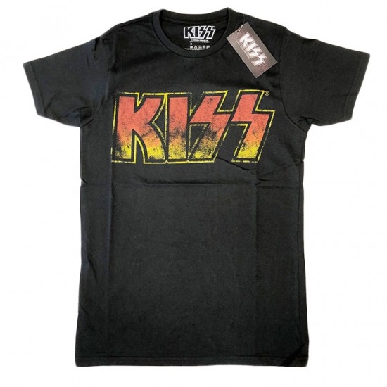KISS キッス ビンテージ ロゴ ブラック Tシャツ