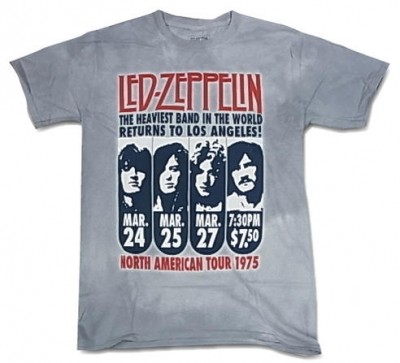 Led Zeppelin レッド・ツェッペリン NORTH AMERICAN TOUR 1975 タイダイ Tシャツ