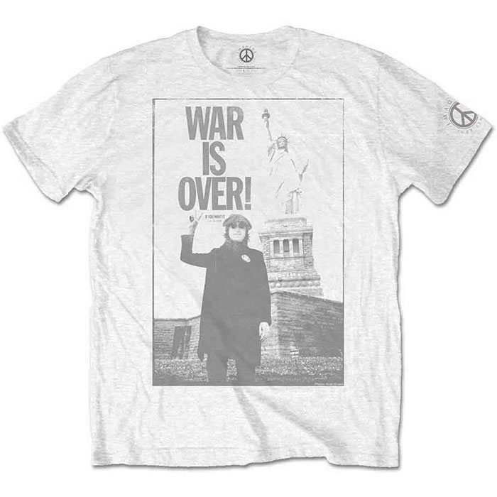 JOHN LENNON WAR IS OVER ピース ホワイト Tシャツ