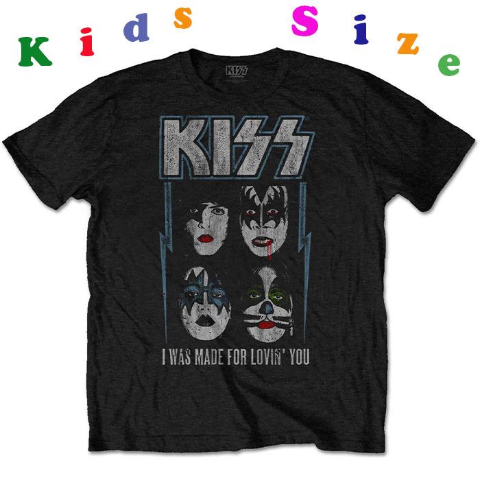 KISS キッス FOR LOVING YOU キッズTシャツ 子供服 Tシャツ ロックTシャツバンドTシャツ 3歳 5歳 7歳 8歳 10歳
