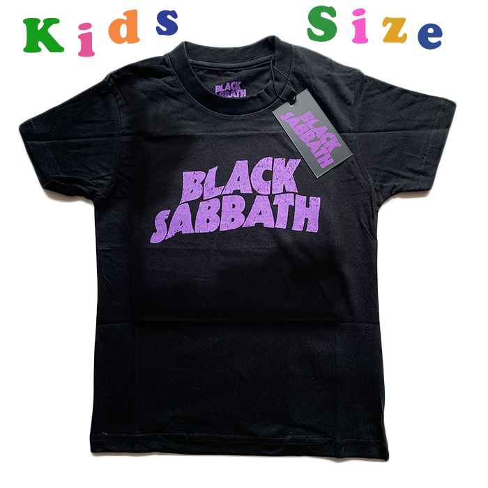 BLACK SABBATH ブラック・サバス ロゴ キッズTシャツ 子供服 Tシャツ ロックTシャツバンドTシャツ 3歳 5歳 7歳 8歳 10歳