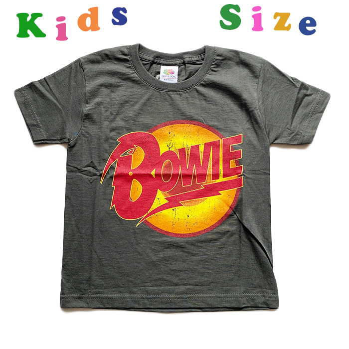 DAVID BOWIE デヴィッド・ボウイ キッズTシャツ 子供服 Tシャツ ロックTシャツバンドTシャツ 3歳 5歳 7歳 8歳 10歳