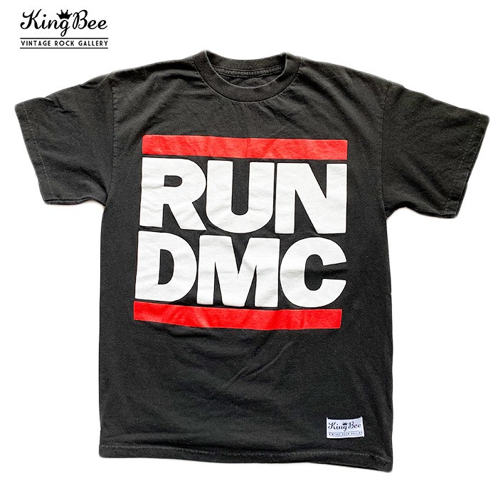 King Bee】RUN DMC ロゴ hiphop rundmc ビンテージ バンドTシャツ