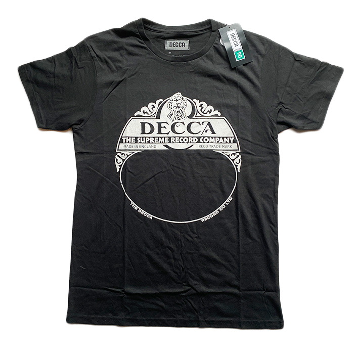 DECCA デッカ Tシャツ UK 音楽レーベル クラシック ロゴ ブラック