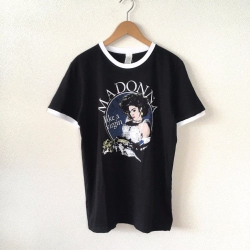 MADONNA マドンナ The Virgin US TOUR 1985 リンガーTシャツ | バンドT ...