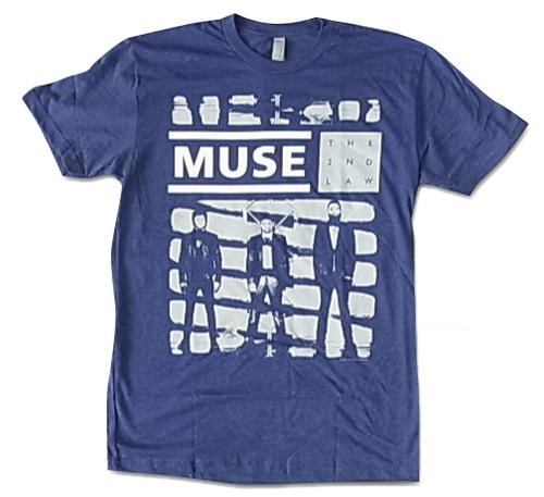 MUSE ミューズ "THE 2ND LAW" ブルー Tシャツ
