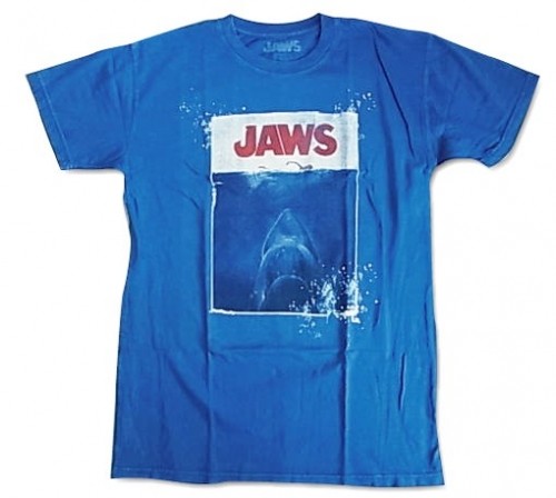 JAWS / ジョーズ ポスターデザイン ブルー 映画Tシャツ