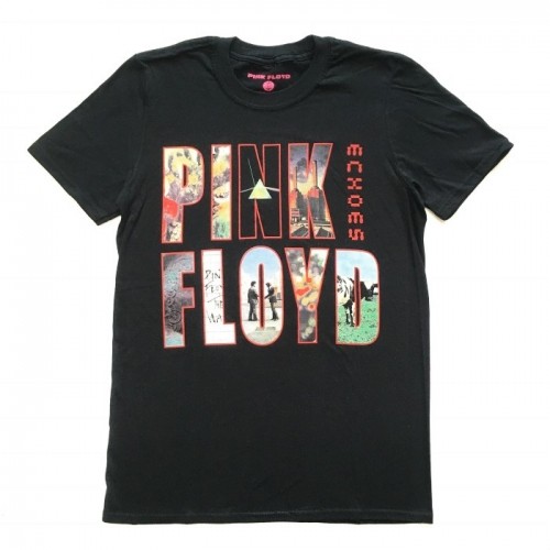 PINK FLOYD ピンク・フロイド "Echoes Album" ブラック Tシャツ