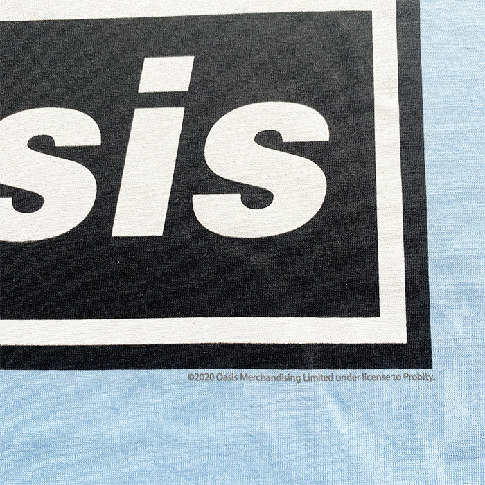 oasis オアシス ロゴ Tシャツ ジャケットTシャツ ブルー 正規品