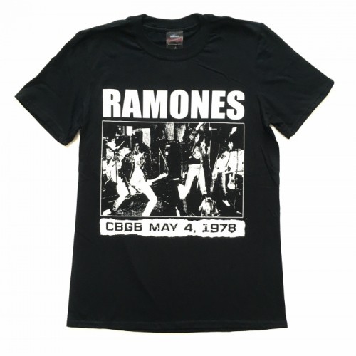 RAMONES ラモーンズ "CBGB LIVE in 1978" ブラック Tシャツ