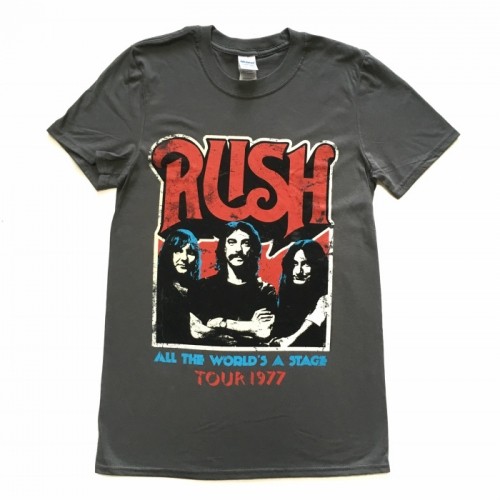 RUSH ラッシュ "WORLD TOUR" グレーTシャツ