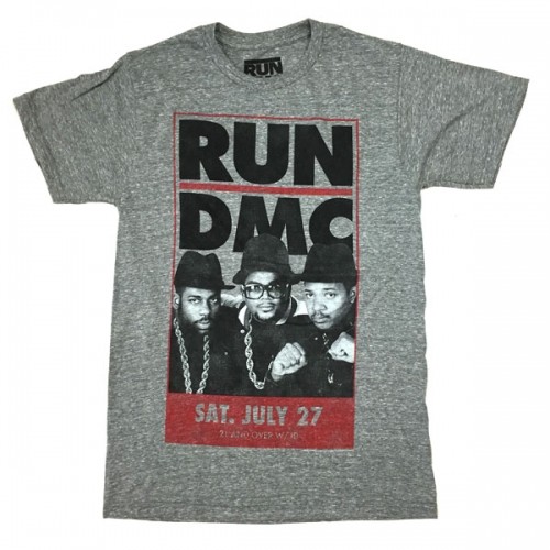 RUN DMC "メンバーフォト" JULY 27th ヘザーグレー Tシャツ