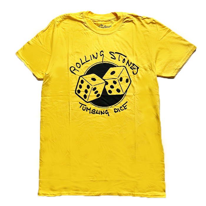 Rolling Stones ローリング・ストーンズ DICE Yellow Tシャツ