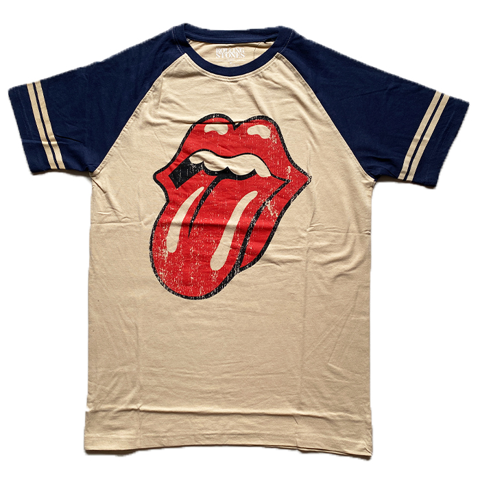 Rolling Stones ローリング・ストーンズ Vintage Raglan Beige ビンテージ仕様 Tシャツ