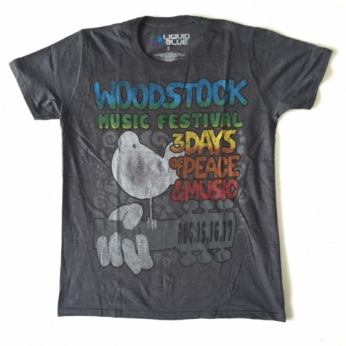 WOODSTOCK '69 ウッドストック "MUSIC FESTIVAL" グレー ロックTシャツ