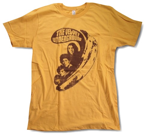 Velvet Underground and Nico ヴェルヴェットアンダーグランド Tシャツ "Banana with Band" イエロー ロックTシャツ